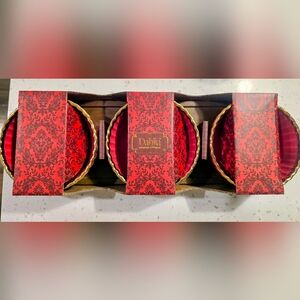 Dahlia Premium Tableware Glass Bowl And Woos Tray